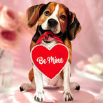 Valentine's Day Beagle Pop-Up Card FreshCut Paper