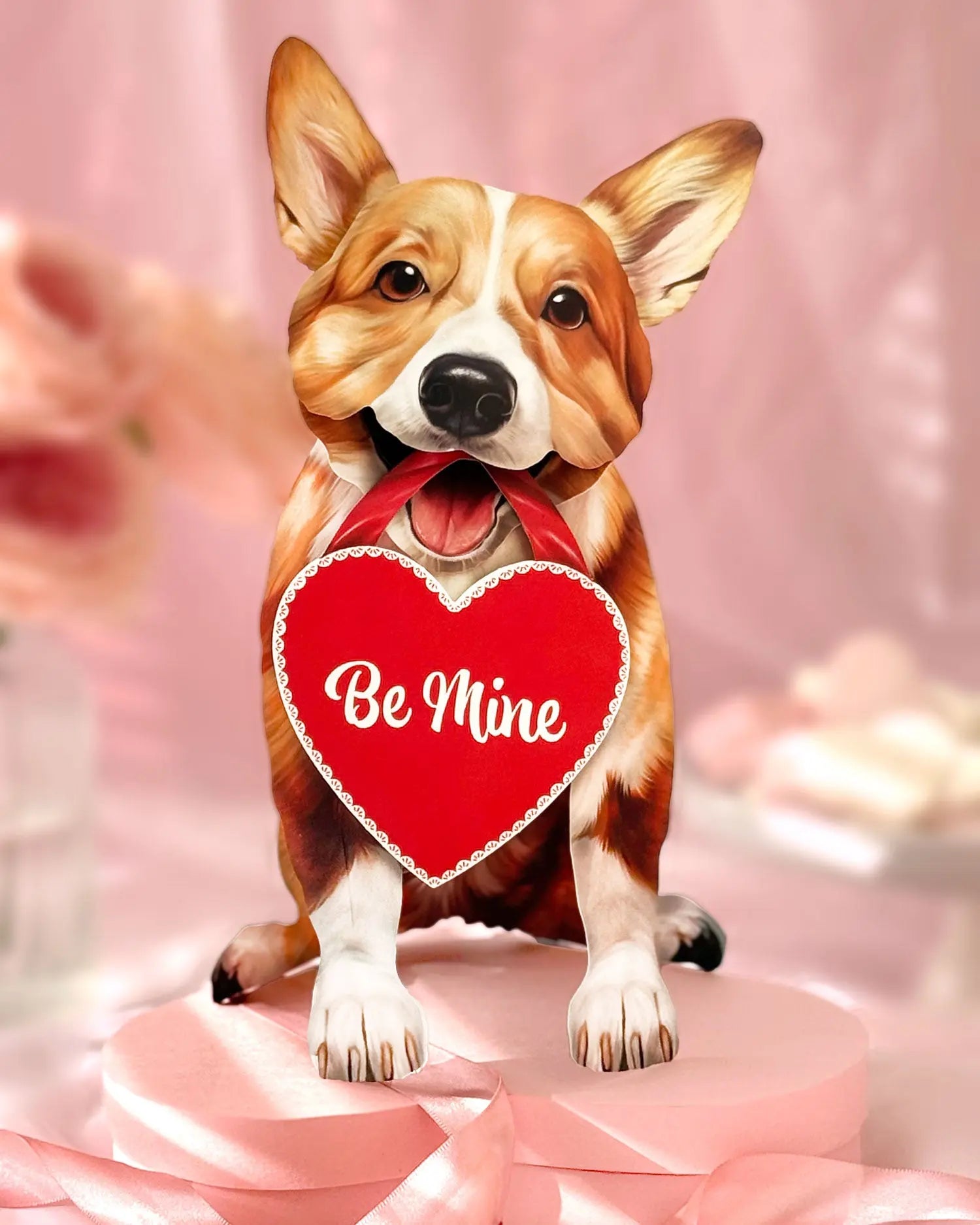 Valentine's Day Corgi Pop-Up Card FreshCut Paper