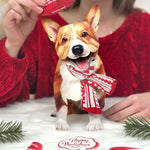 Holiday Corgi Pop-Up Card FreshCut Paper