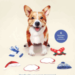 Holiday Corgi Pop-Up Card FreshCut Paper