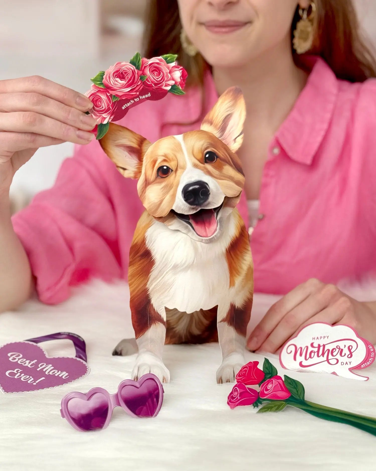 Mother's Day Corgi Pop-Up Card - FreshCut Paper