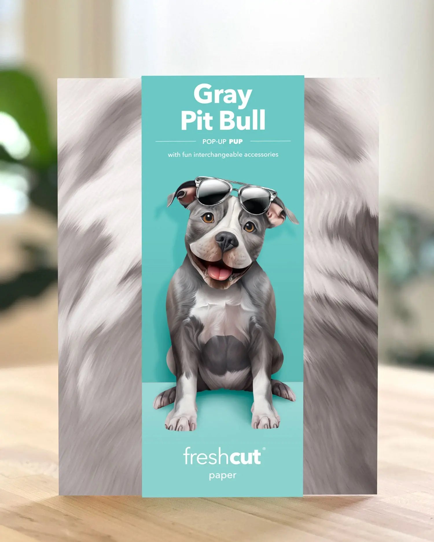 Freshcut paper Pitbull pop-up card packaging