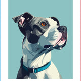 Gray Pit Bull Card - FreshCut Paper