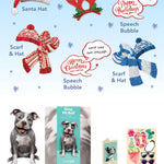 Holiday Pit Bull Pop-Up Card FreshCut Paper