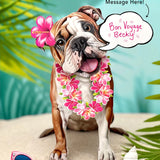 English Bulldog Pop-Up Pup with vacation accessories