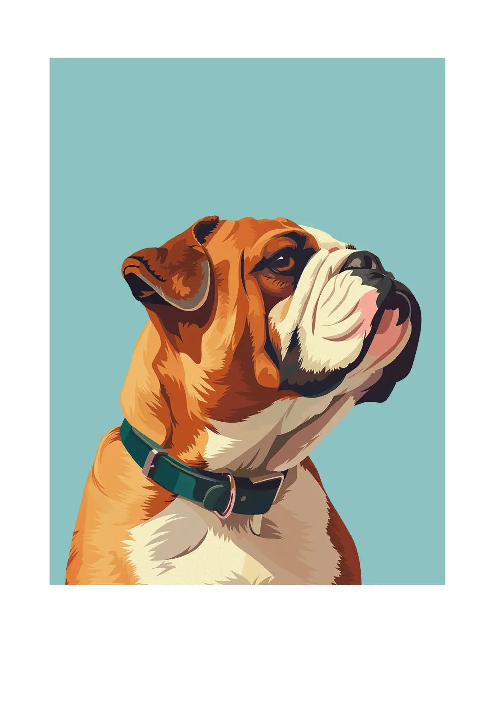 English Bulldog Card - FreshCut Paper