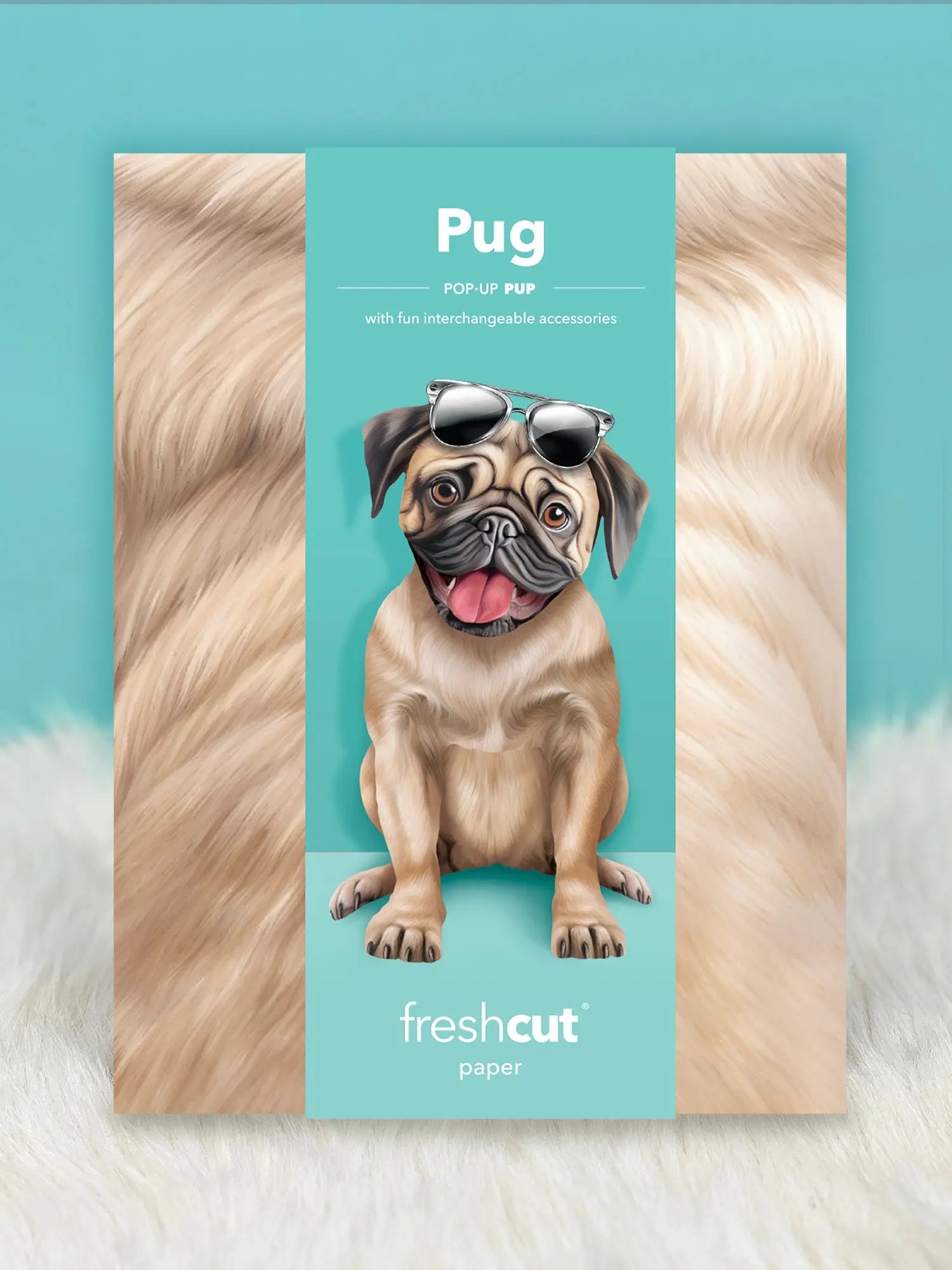 Pug Pop-Up Pup envelope