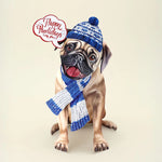 Holiday Pug Pop-Up Card FreshCut Paper