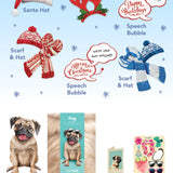 Holiday Pug Pop-Up Card FreshCut Paper