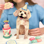 Birthday Poodle Pop-Up Card FreshCut Paper