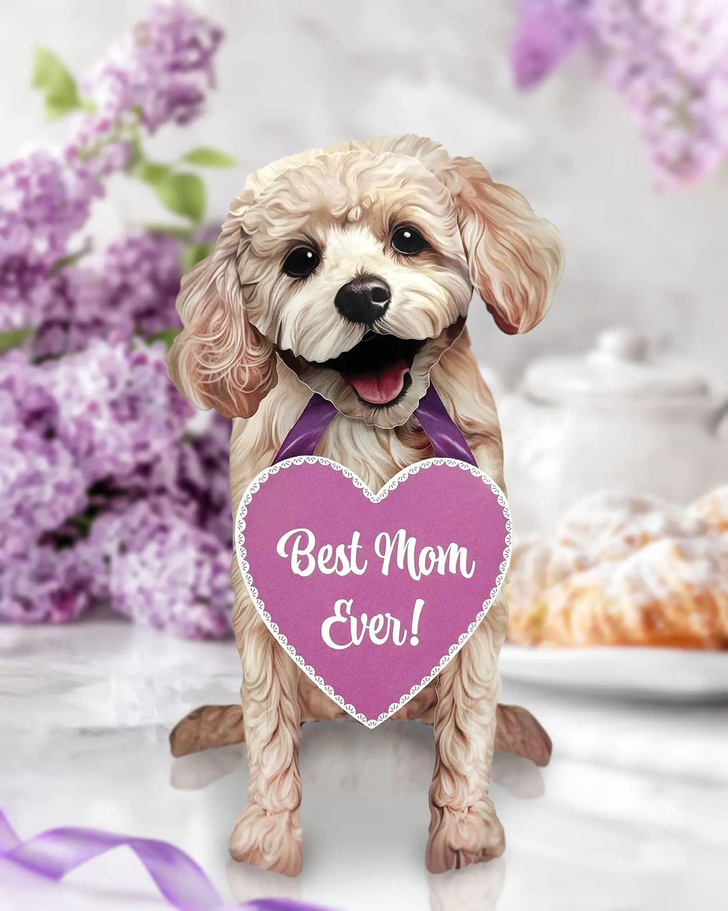 Mother's Day Poodle Pop-Up Card - FreshCut Paper