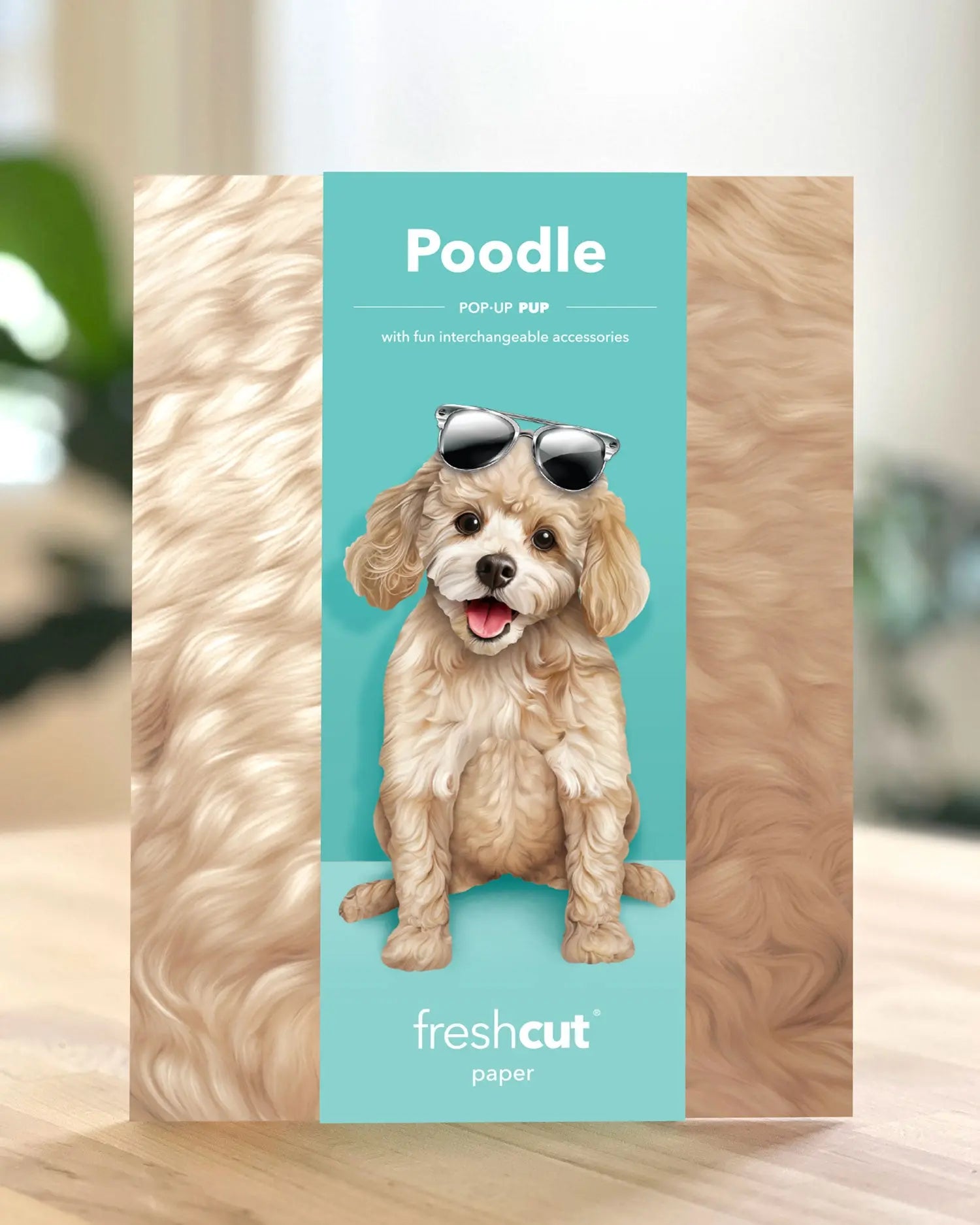 Freshcut paper Poodle pop-up card packaging