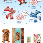 Holiday Golden Retriever Pop-Up Card FreshCut Paper