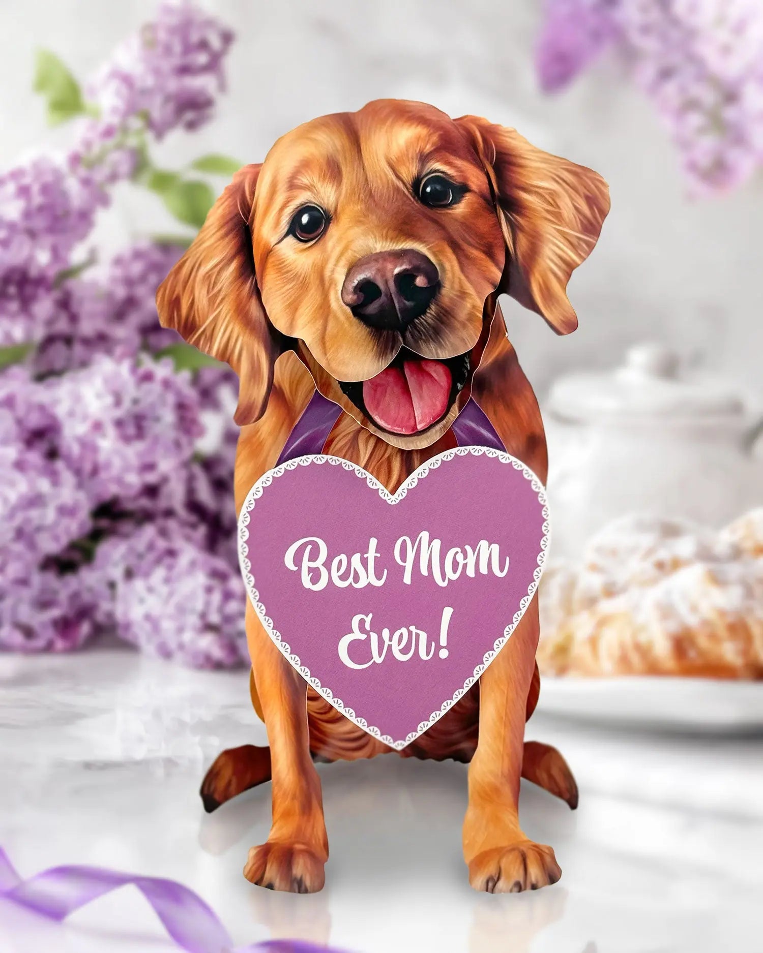 Mother's Day Golden Retriever Pop-Up Card - FreshCut Paper