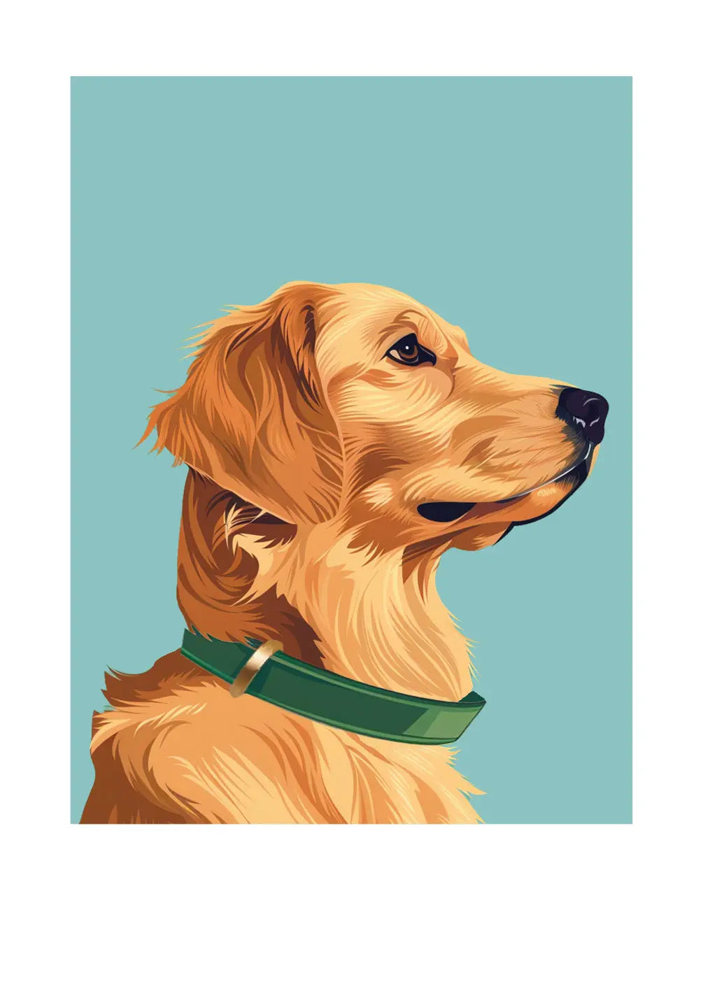 Golden Retriever Card - FreshCut Paper