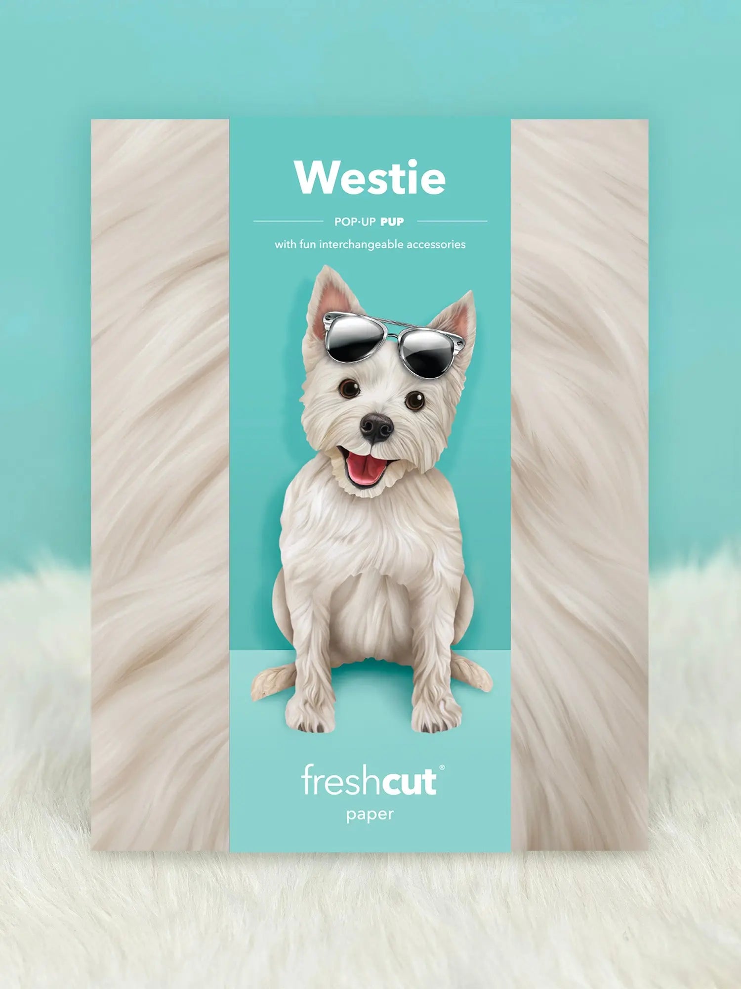 Westie Pop-Up Pup envelope