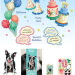 Birthday Boston Terrier Pop-Up Card FreshCut Paper