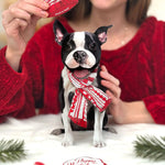 Holiday Boston Terrier Pop-Up Card FreshCut Paper