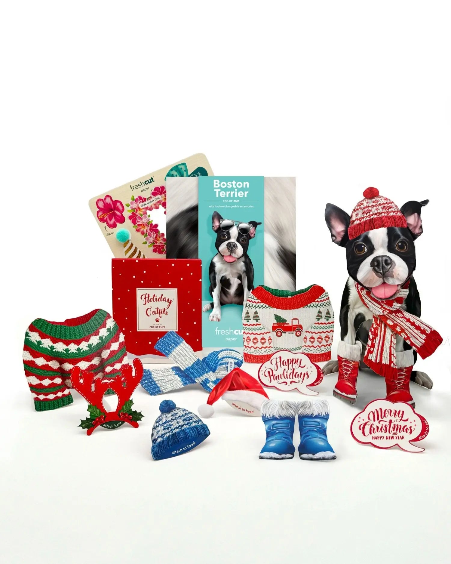 Boston Terrier Holiday Whats Included