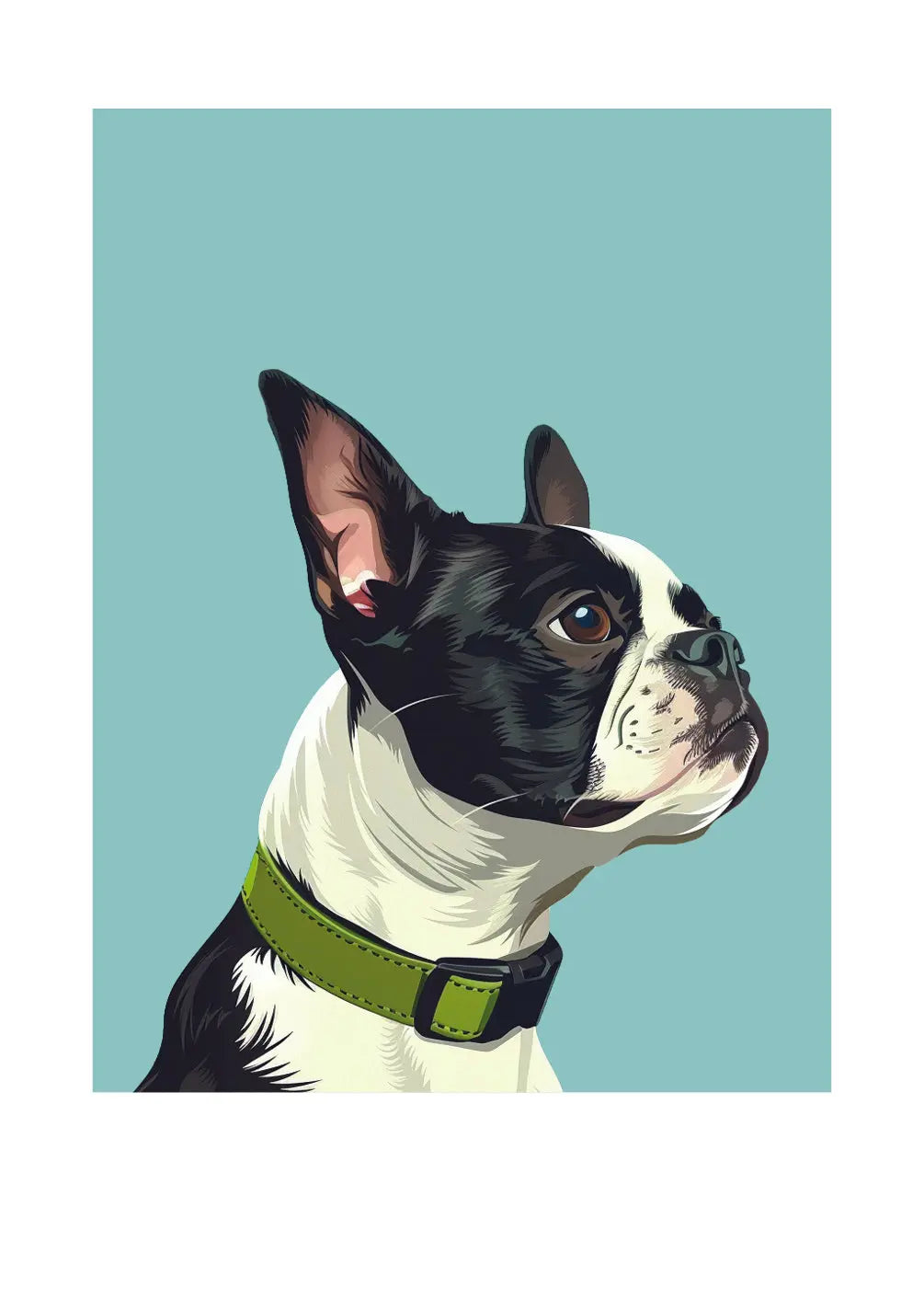 Boston Terrier Card - FreshCut Paper
