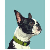 Boston Terrier Card - FreshCut Paper
