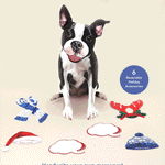 Holiday Boston Terrier Pop-Up Card FreshCut Paper