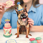Birthday German Shepherd Pop-Up Card FreshCut Paper