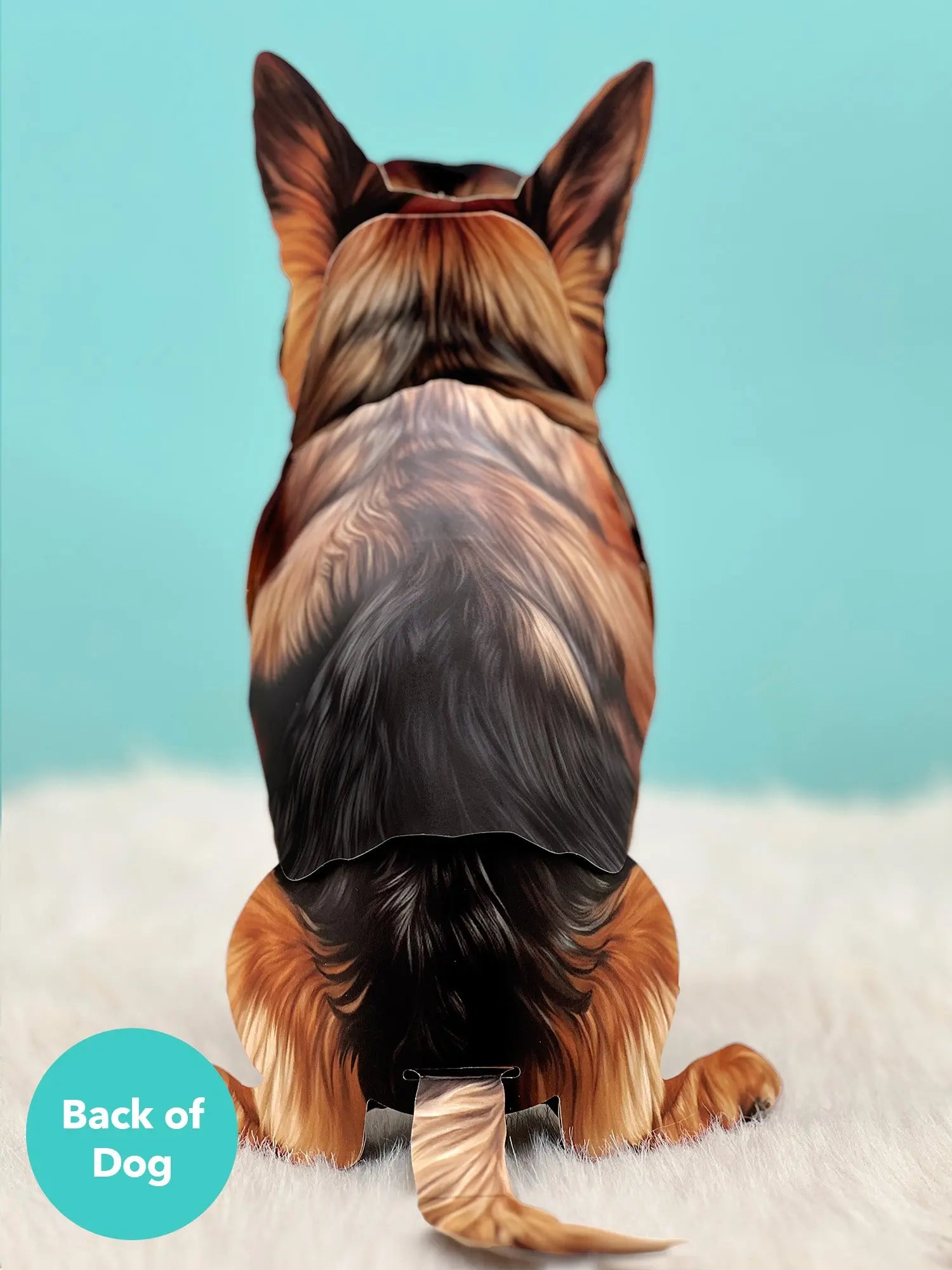Back of German Shepherd Pop-Up Pup