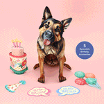 Birthday German Shepherd Pop-Up Card FreshCut Paper
