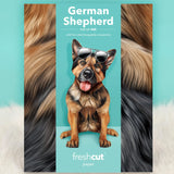 German Shepherd Pop-Up Pup envelope