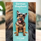 Freshcut paper German Shepherd pop-up card packaging