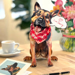 German Shepherd Pop-Up Card Freshcut Paper