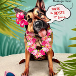 German Shepherd Pop-Up Pup with vacation accessories