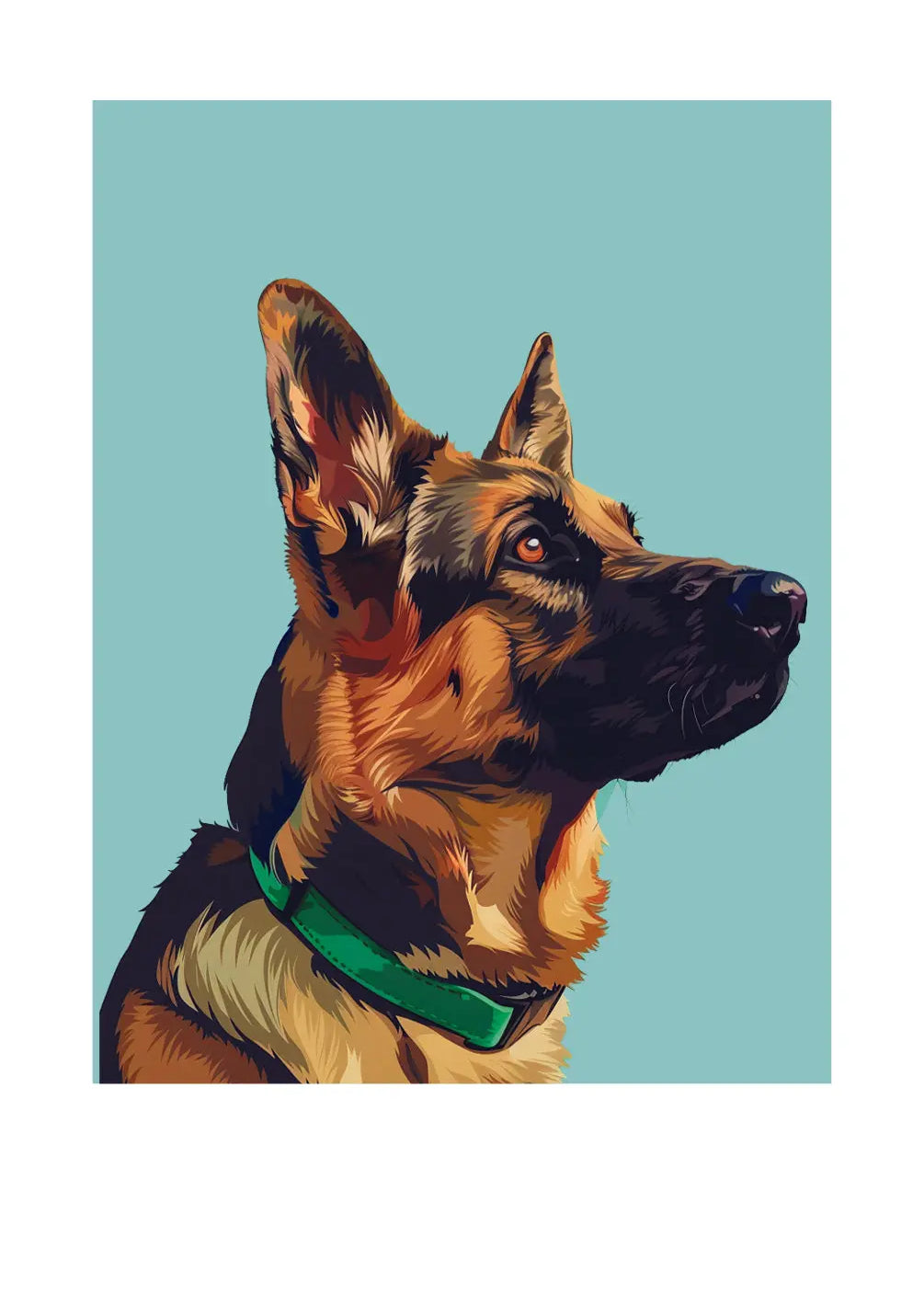 German Shepherd Card - FreshCut Paper