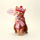 Holiday Orange Tabby Cat