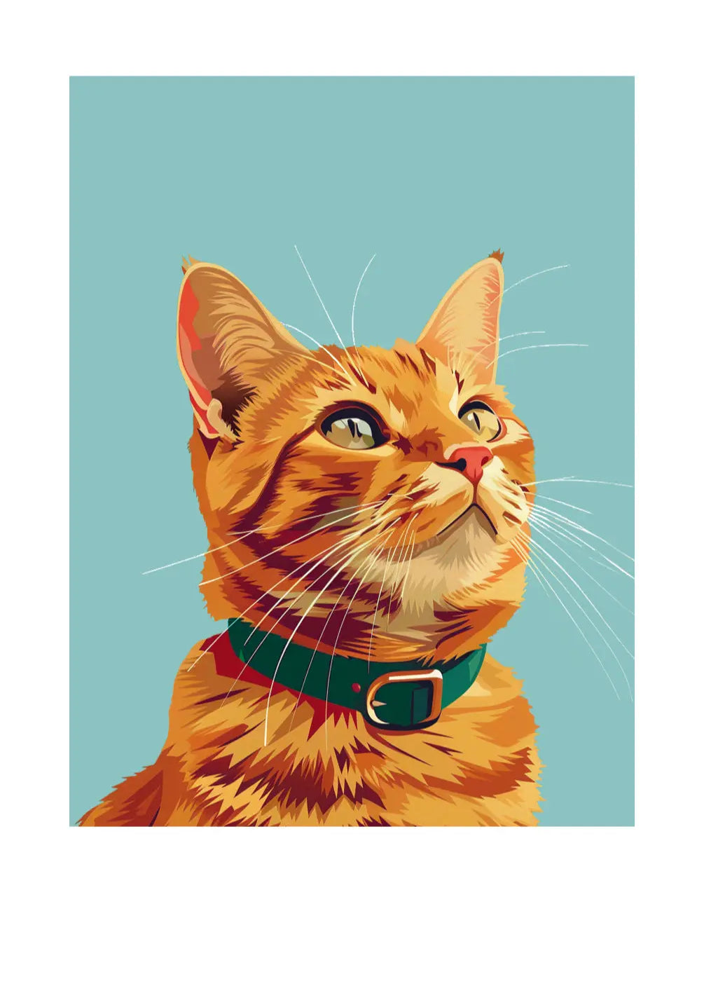 Orange Tabby Cat Card - FreshCut Paper