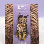 Brown Tabby Pop-Up Cat envelope