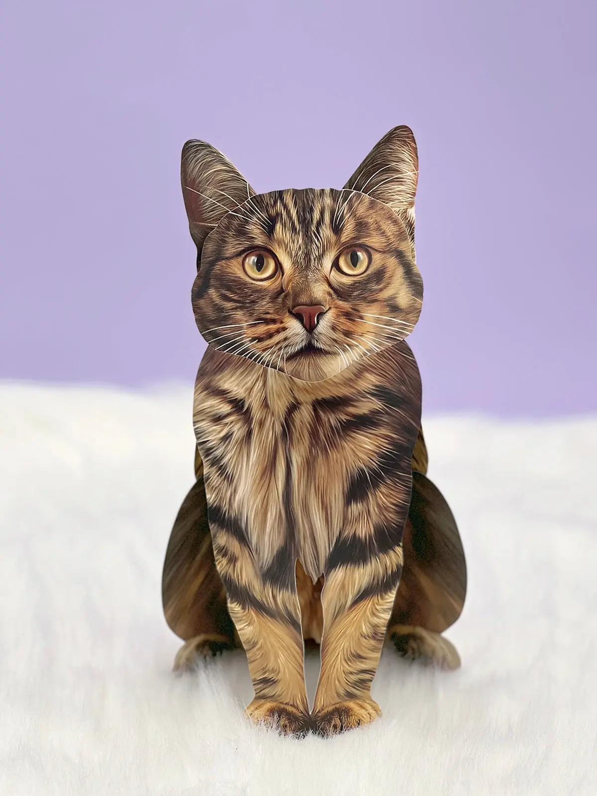 Brown Tabby Pop-Up Cat