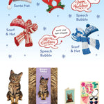 Holiday Brown Tabby Cat Pop-Up Card FreshCut Paper