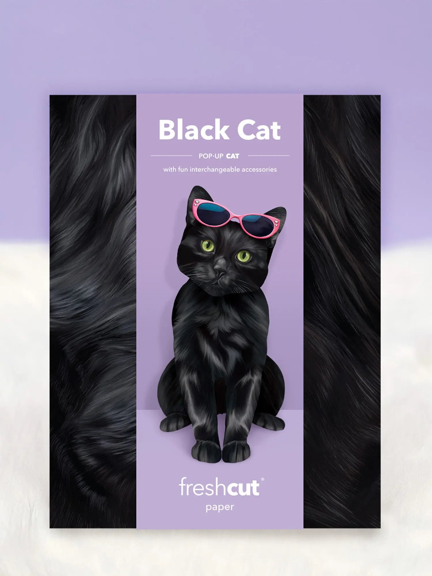 Black Pop-Up Cat envelope