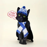 Holiday Black Cat Pop-Up Card FreshCut Paper
