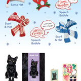 Holiday Black Cat Pop-Up Card FreshCut Paper