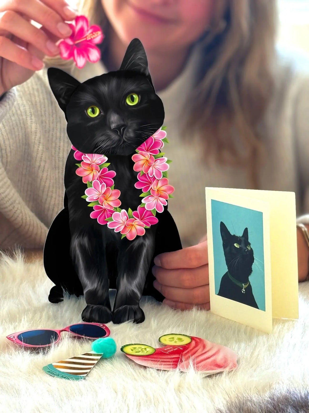Enchanting Pop-Up Black Cat – FreshCut Paper Pop-Up Pets