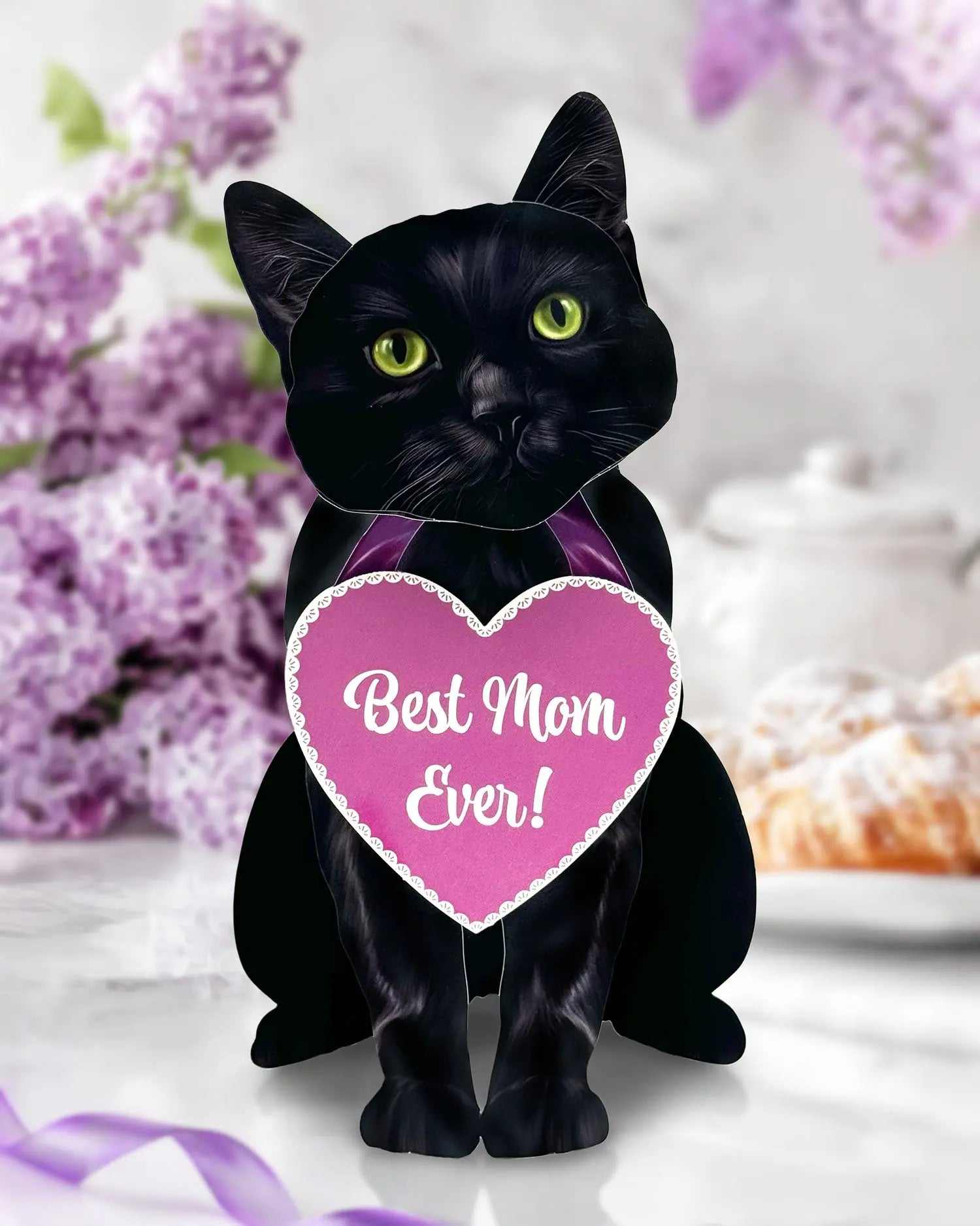 Mother's Day Black Cat Pop-Up Card - FreshCut Paper