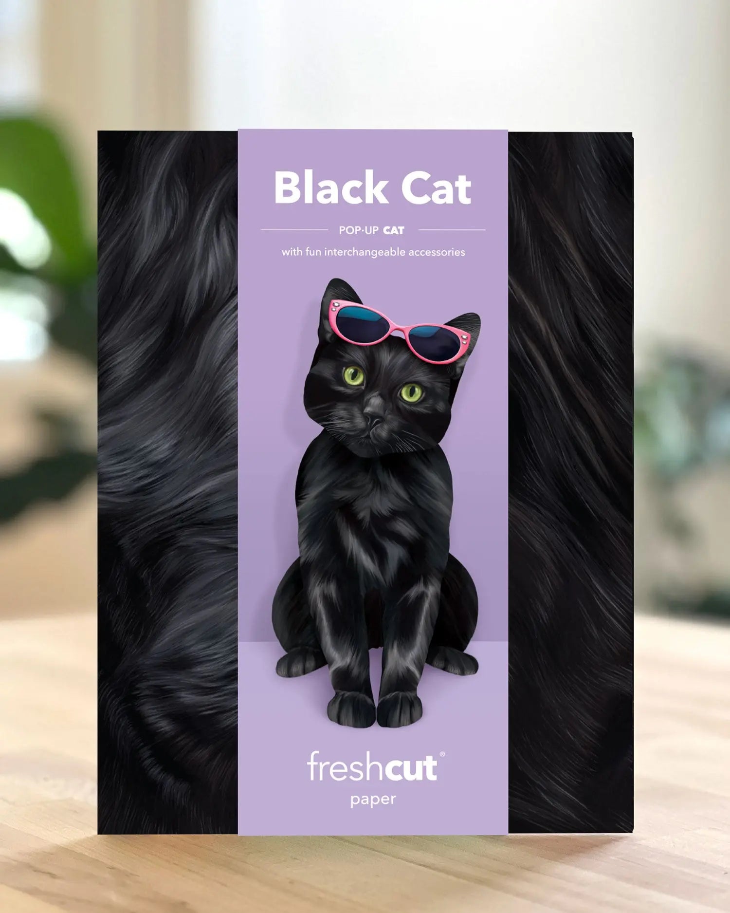 FreshCut paper popup black cat card packaging