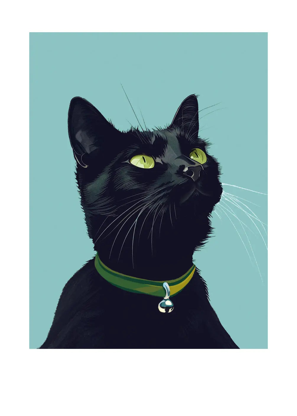Black Cat Card - FreshCut Paper