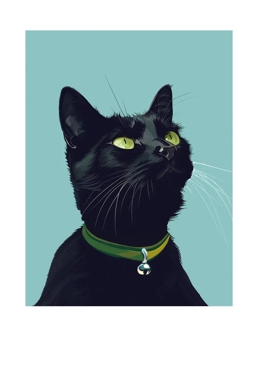 Black Cat Card - FreshCut Paper
