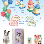 Birthday Ragdoll Cat Pop-Up Card FreshCut Paper