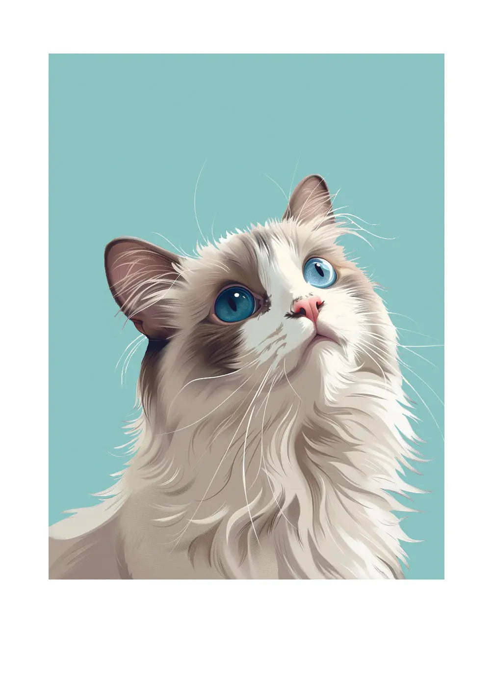 Ragdoll Cat Card - FreshCut Paper