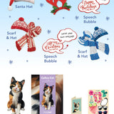 Holiday Calico Cat Pop-Up Card FreshCut Paper